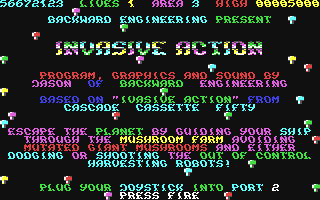 Invasive Action Title Screen